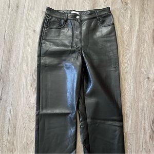 Aritzia Melina leather pants - short